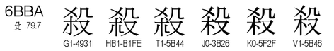U+6BBA